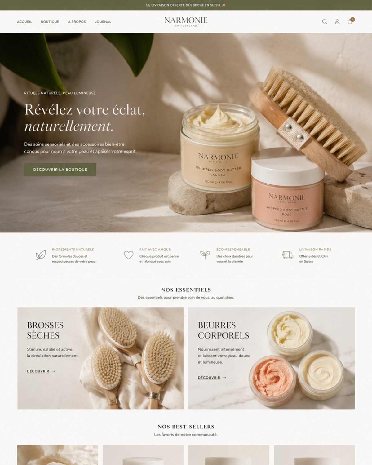 Narmonie — site e-commerce